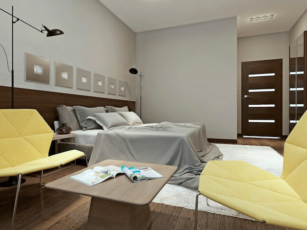 EpiDom.ru | Дизайн однокомнатной квартиры с нишей для кровати